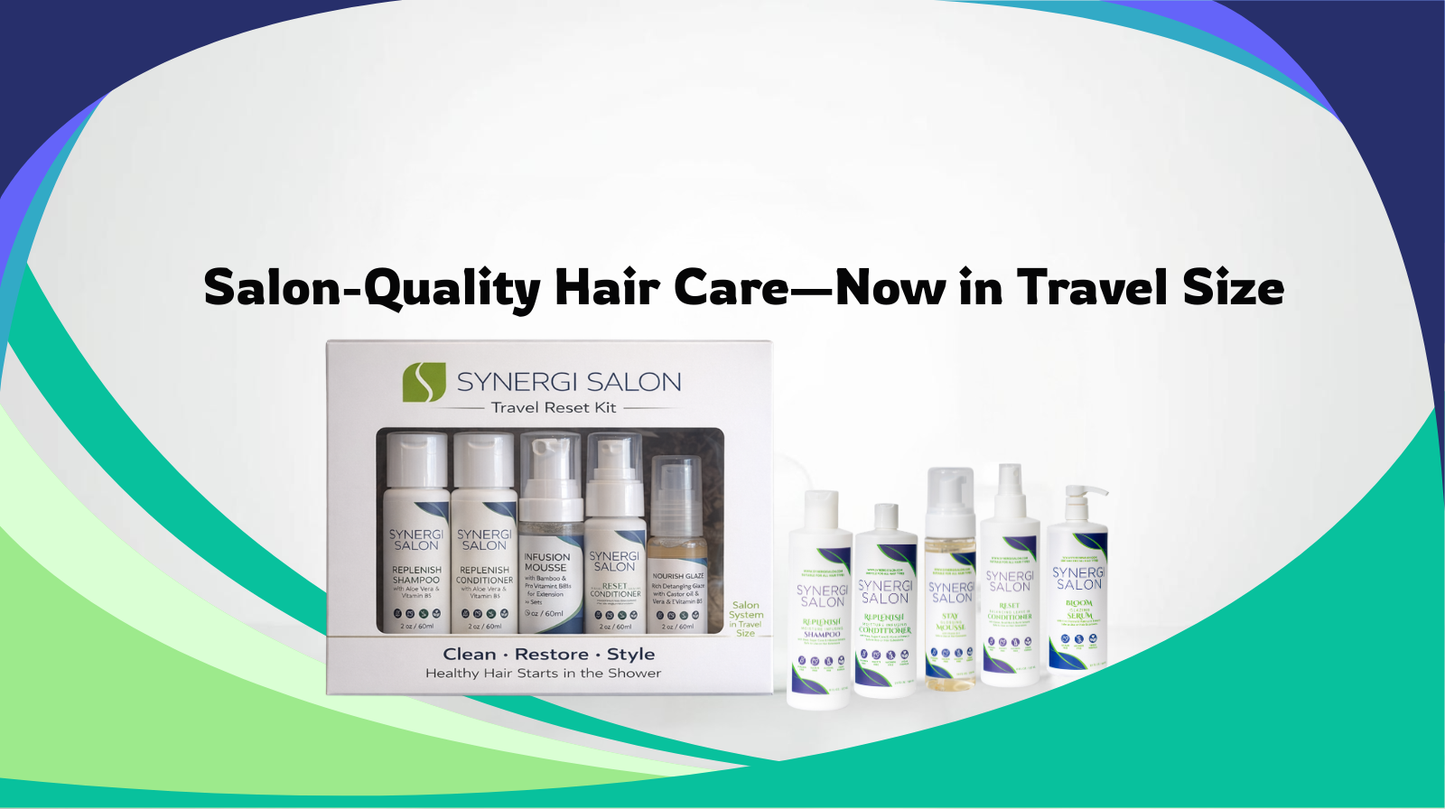 The Synergi Clean • Restore • Style Travel Kit