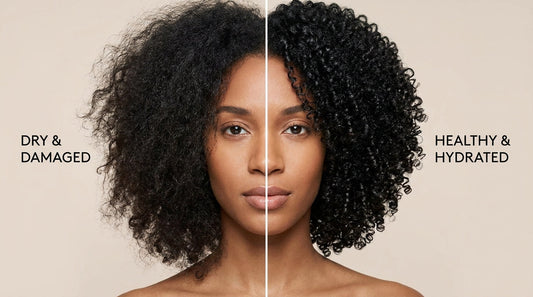 dry and healthy hair comparison