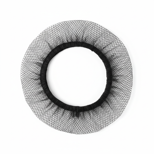 a black net wrap for hair